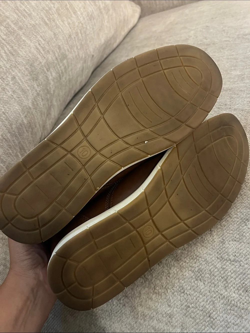 Goodfellow Brown Faux Leather Lace Up Shoes